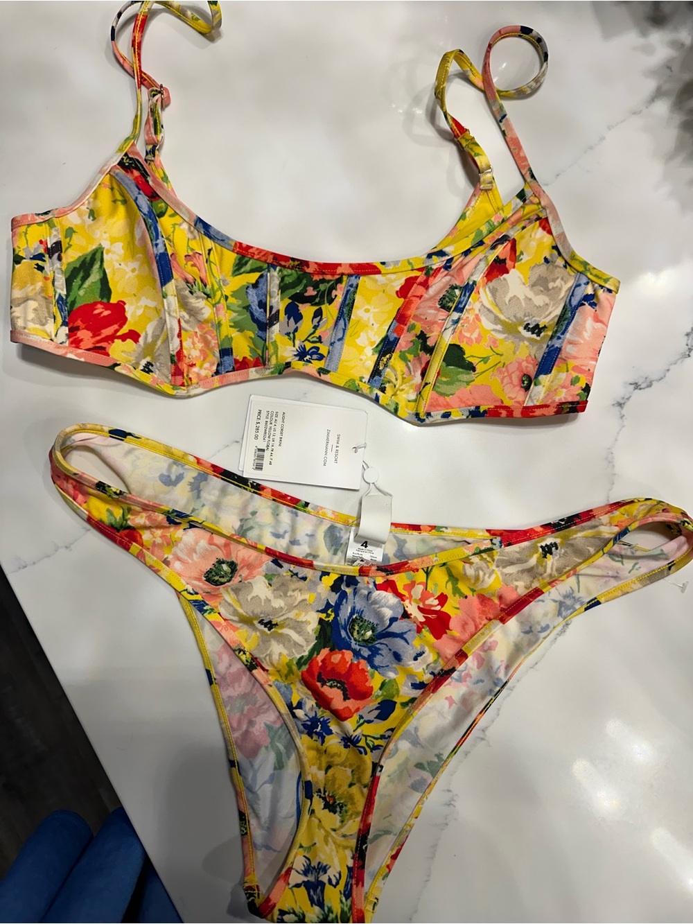 NWT Zimmerman Alight Corset Bikini RESORT